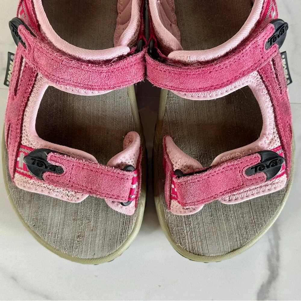 Teva Spoiler 2K Sport Sandals Pink Little Girl 2 Style 6202 Honeysuckle